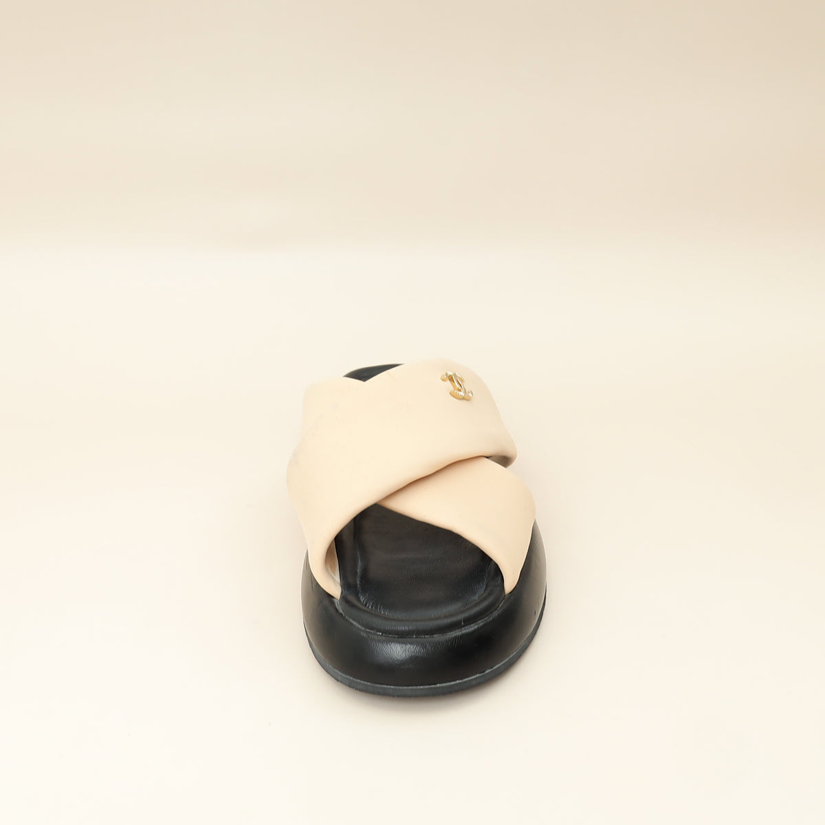 Chanel Bicolor Fabric CC Mules Sandals 39-Chanel-THE CLOSET