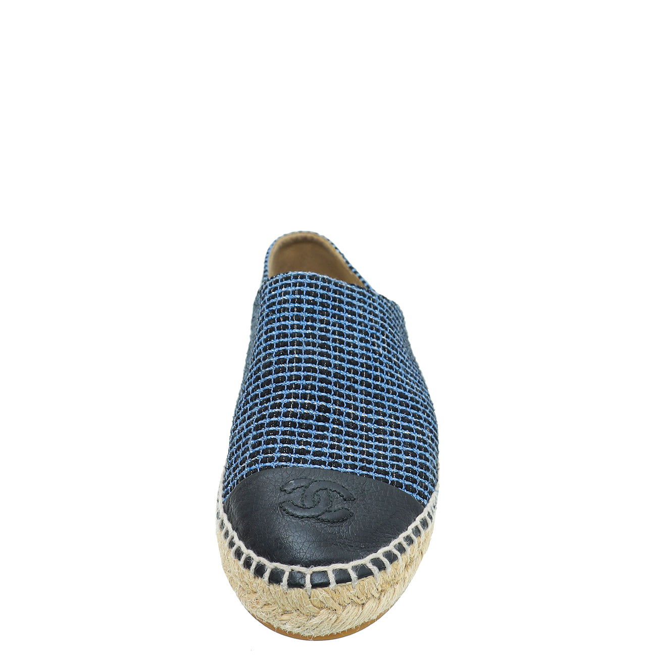 Chanel Bicolor CC Cap Toe Tweed Espadrille 39-Chanel-THE CLOSET