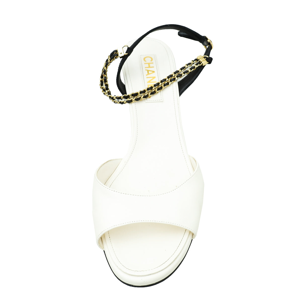 Chanel Bicolor CC Chain Block Sandal 40.5-Chanel-THE CLOSET