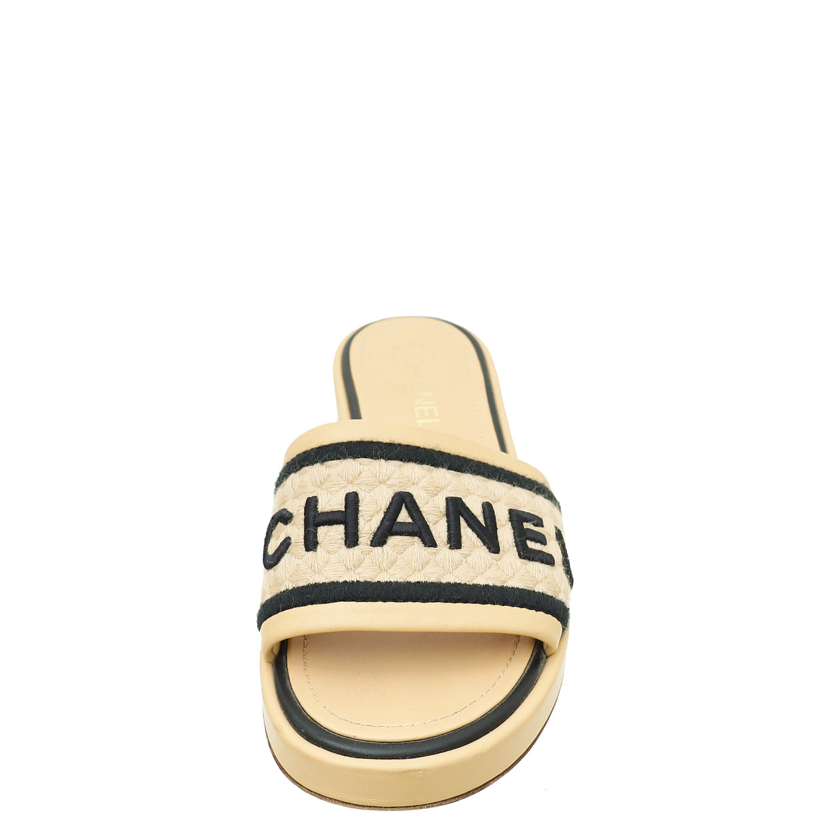 Chanel Bicolor CC Logo Slide Mules 40.5-Chanel-THE CLOSET