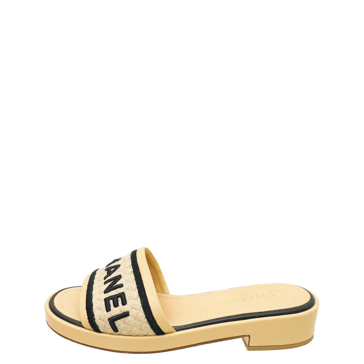 Chanel Bicolor CC Logo Slide Mules 40.5