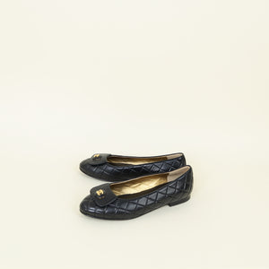 Chanel Black CC Ballet 40.5
