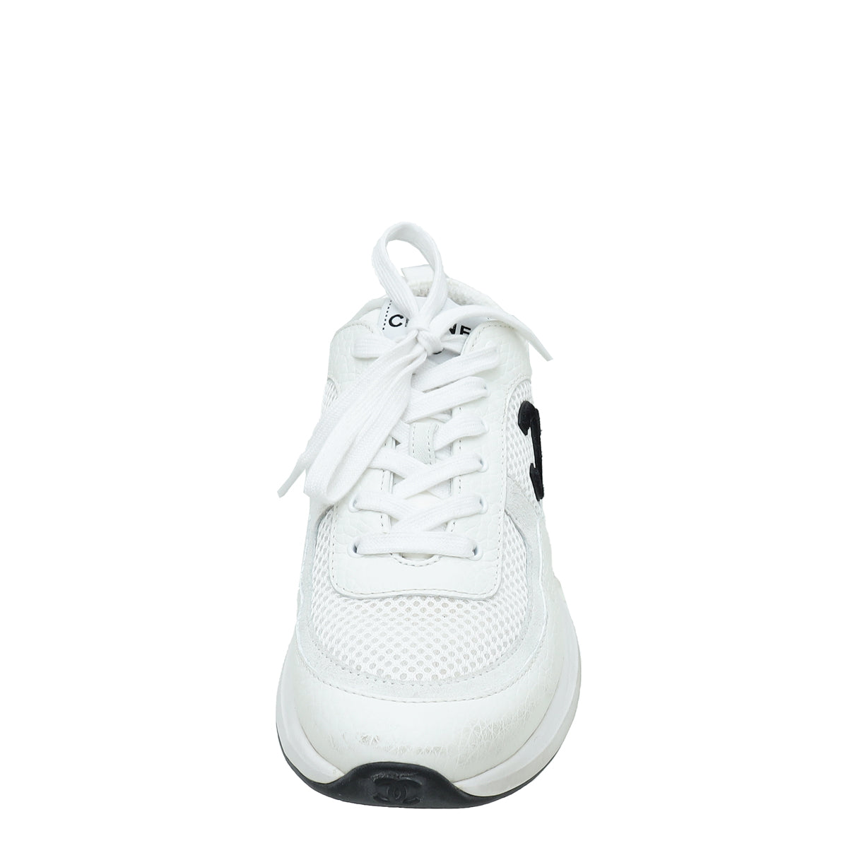 Chanel White CC Sport Flyer Sneaker 40.5