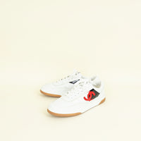 Chanel White CC Trainer Sneaker 40