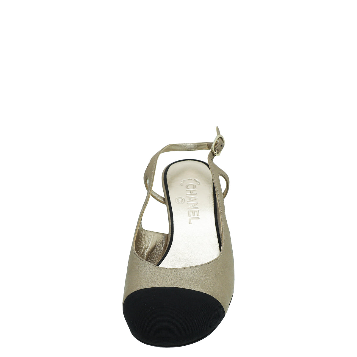 Chanel Bicolor CC Cap Toe Slingback Pump 41-Chanel-THE CLOSET