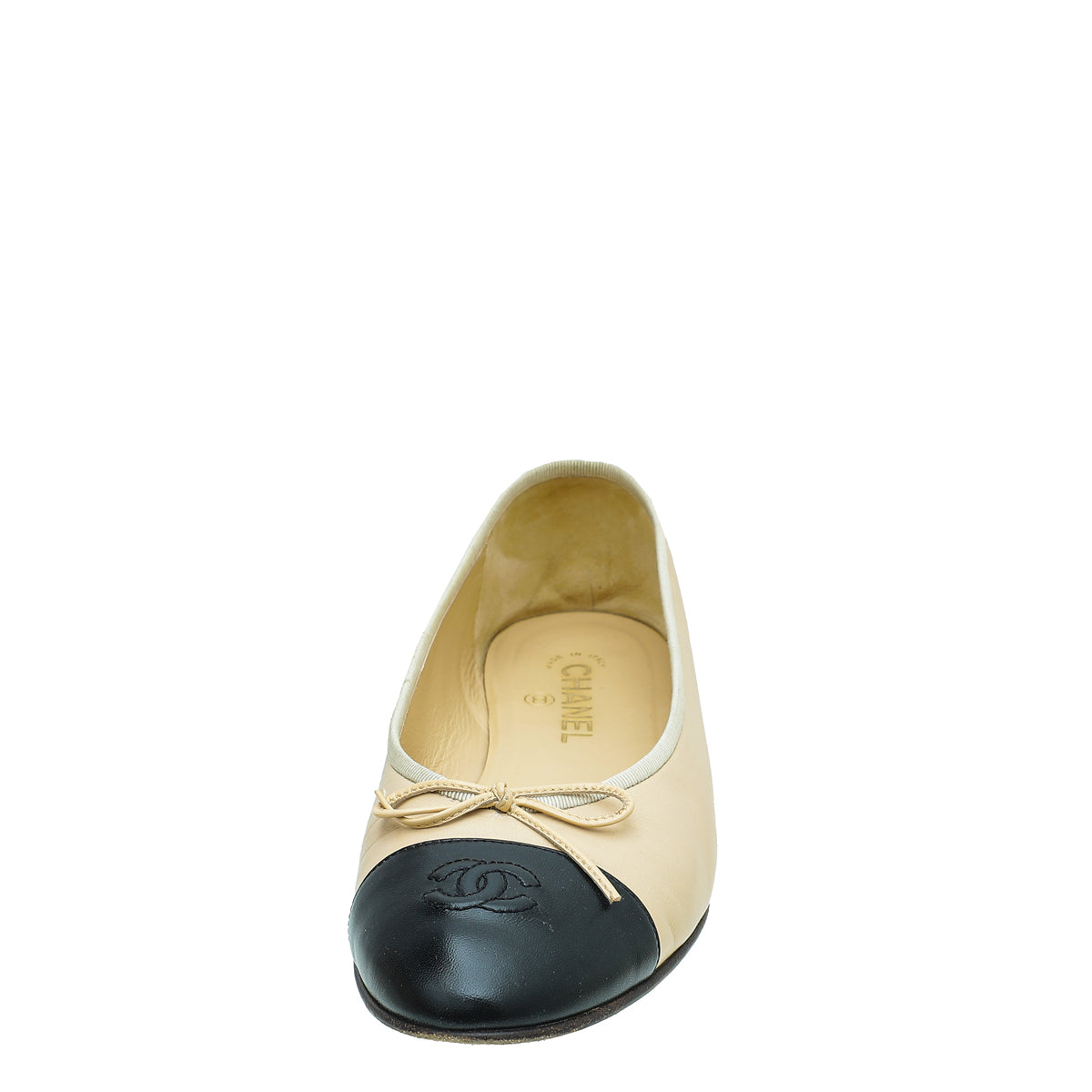 Chanel Bicolor CC Cap Toe Ballet Flats 42-Chanel-THE CLOSET