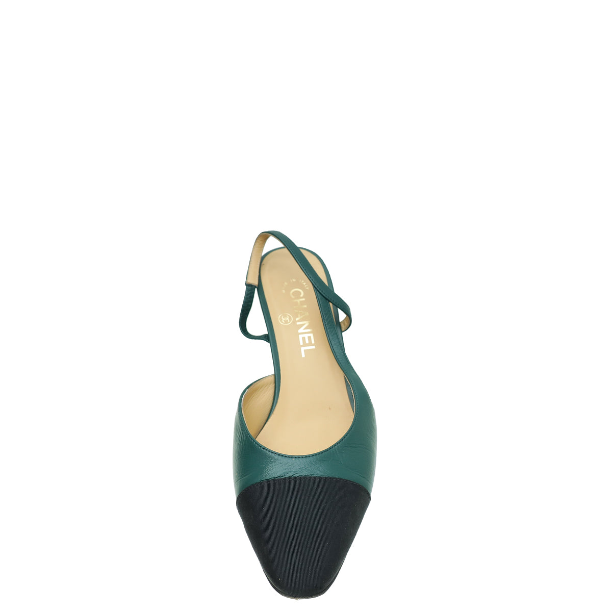 Chanel Bicolor CC Cap Toe Slingback Pump 39-Chanel-THE CLOSET