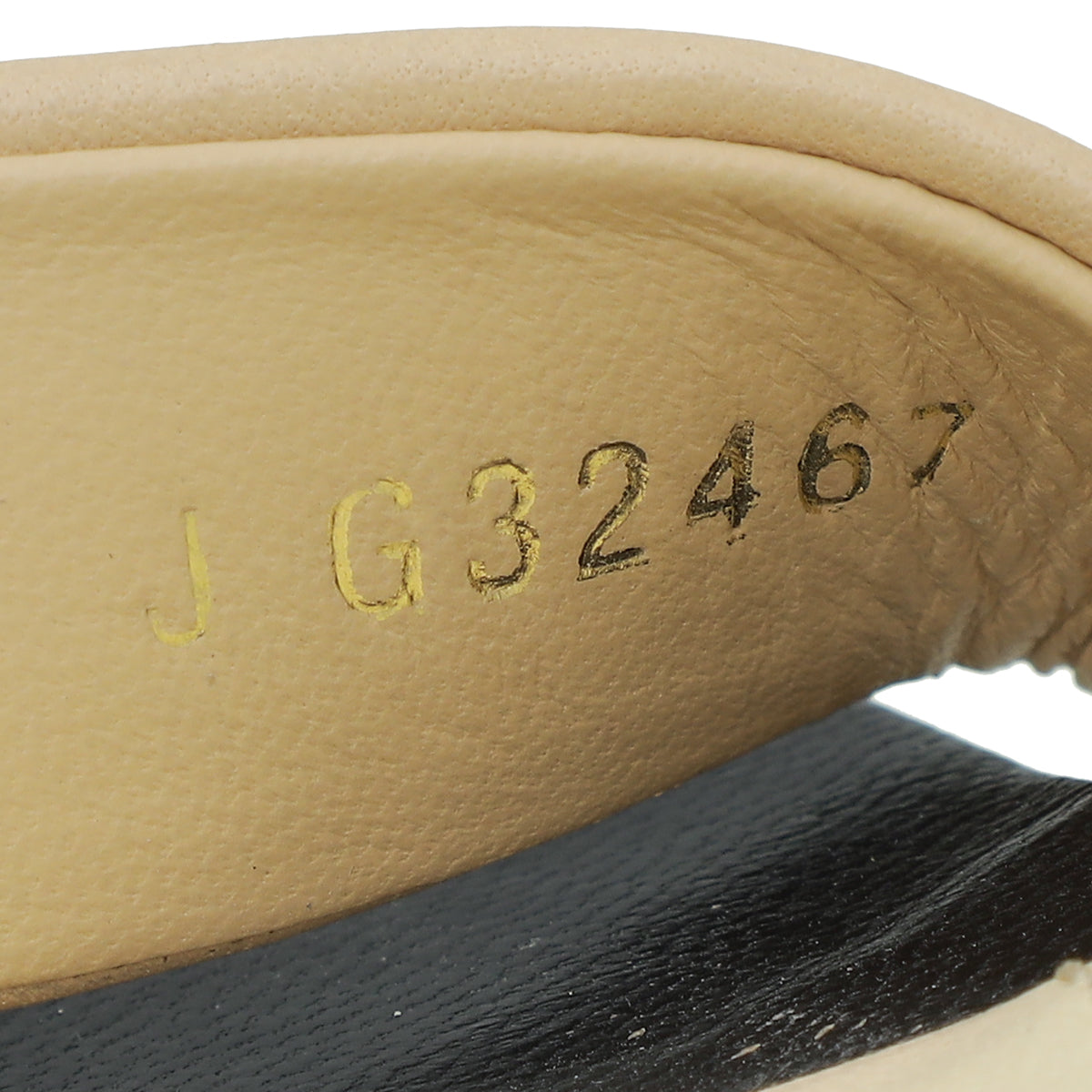 Chanel Beige CC Pearl Heel Sandal 35.5