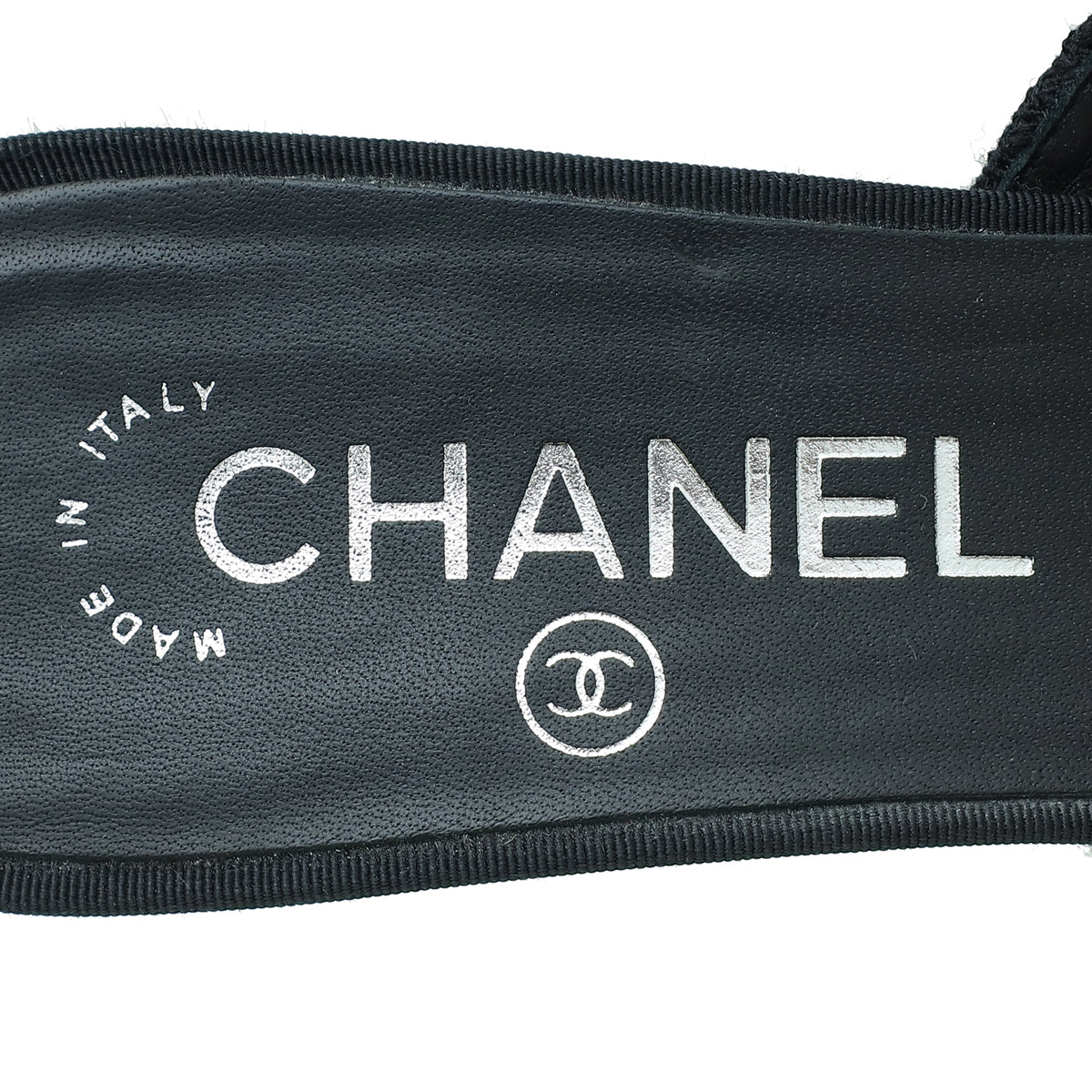 Chanel Bicolor CC Cap Toe Tweed Pearl Heel Mules 36.5