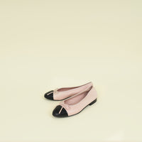 Chanel Bicolor CC Cap Toe Flat Ballerina 36