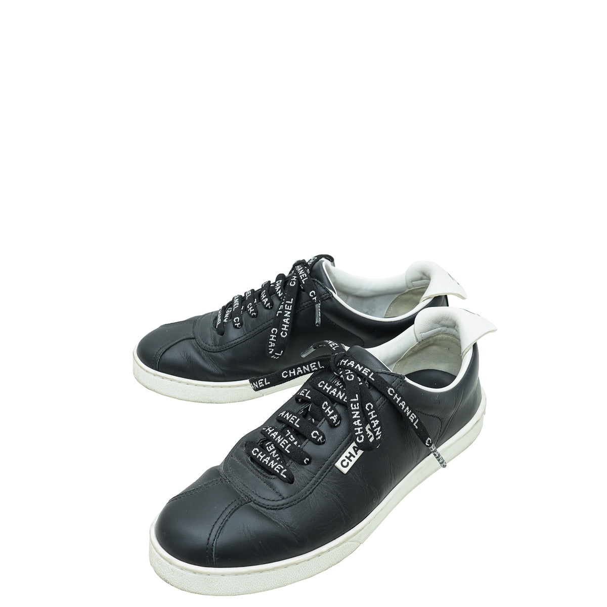 Chanel Black CC Sneaker 37.5