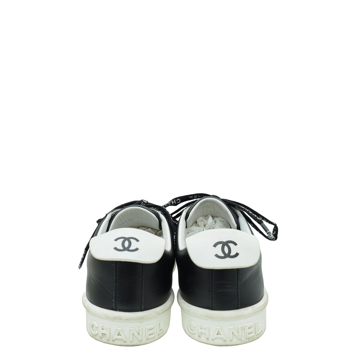 Chanel Black CC Sneaker 37.5