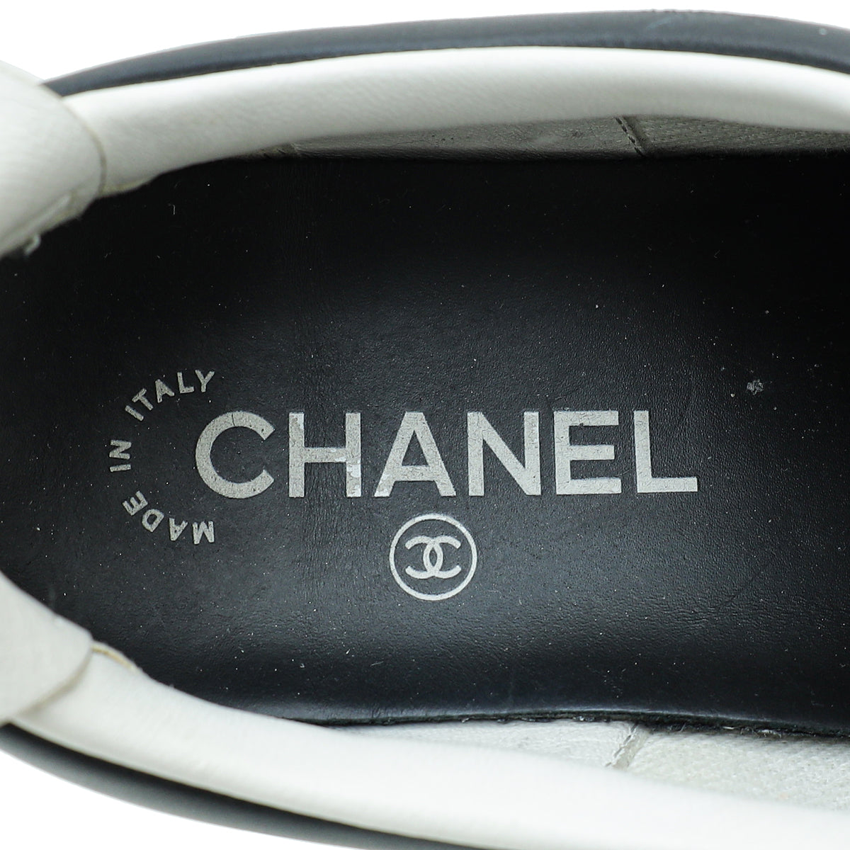 Chanel Black CC Sneaker 37.5