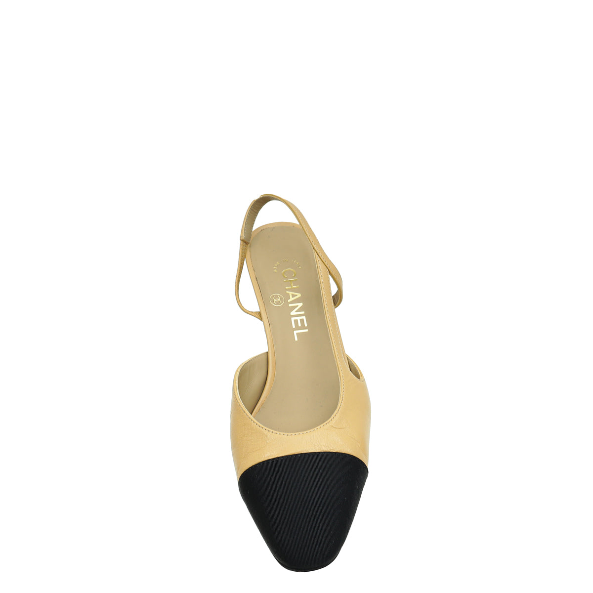 Chanel Bicolor CC Cap Toe Slingback 37.5-Chanel-THE CLOSET
