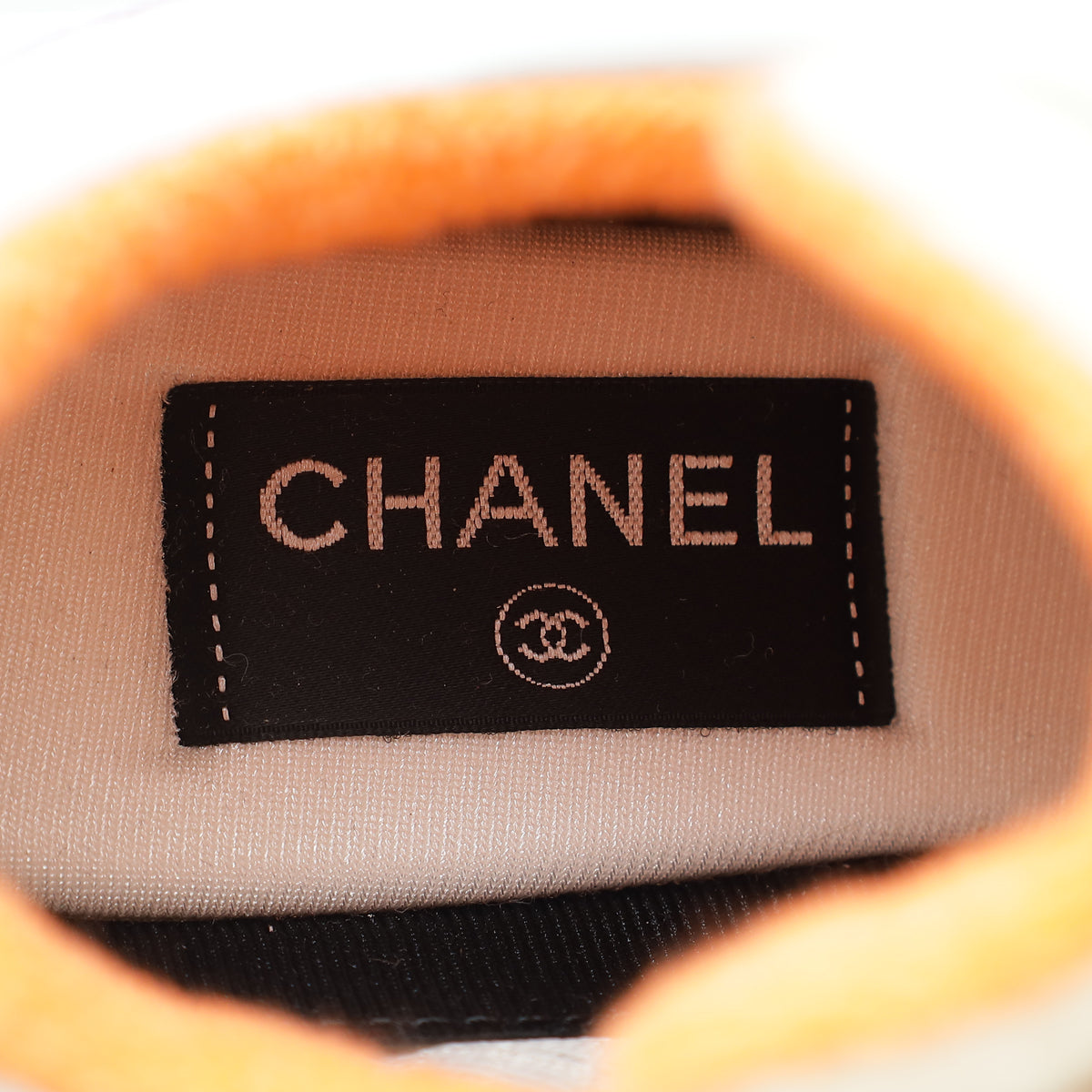 Chanel White Multicolor CC Trainer Sneaker 37.5