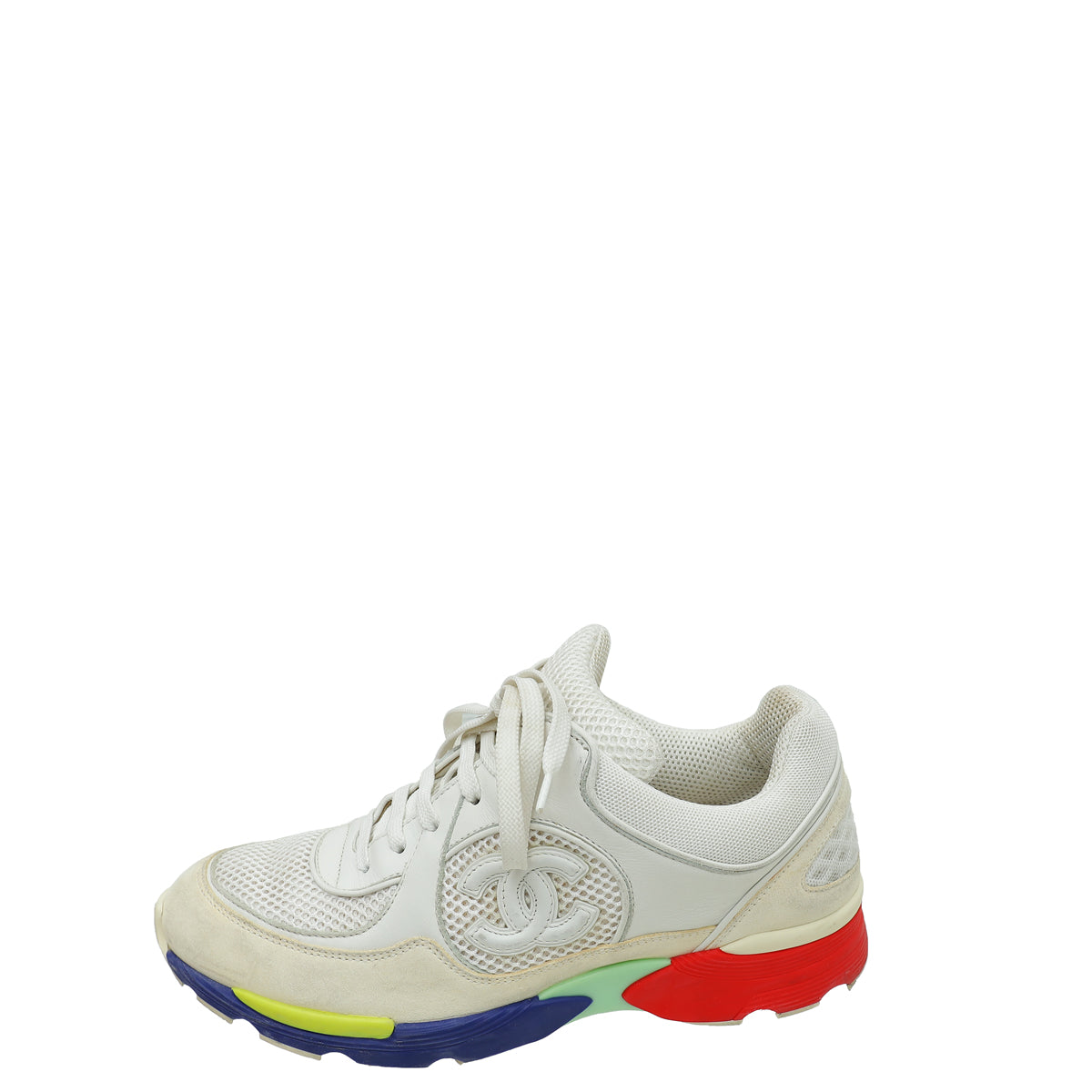 Chanel Multicolor CC Mesh Sneakers 37