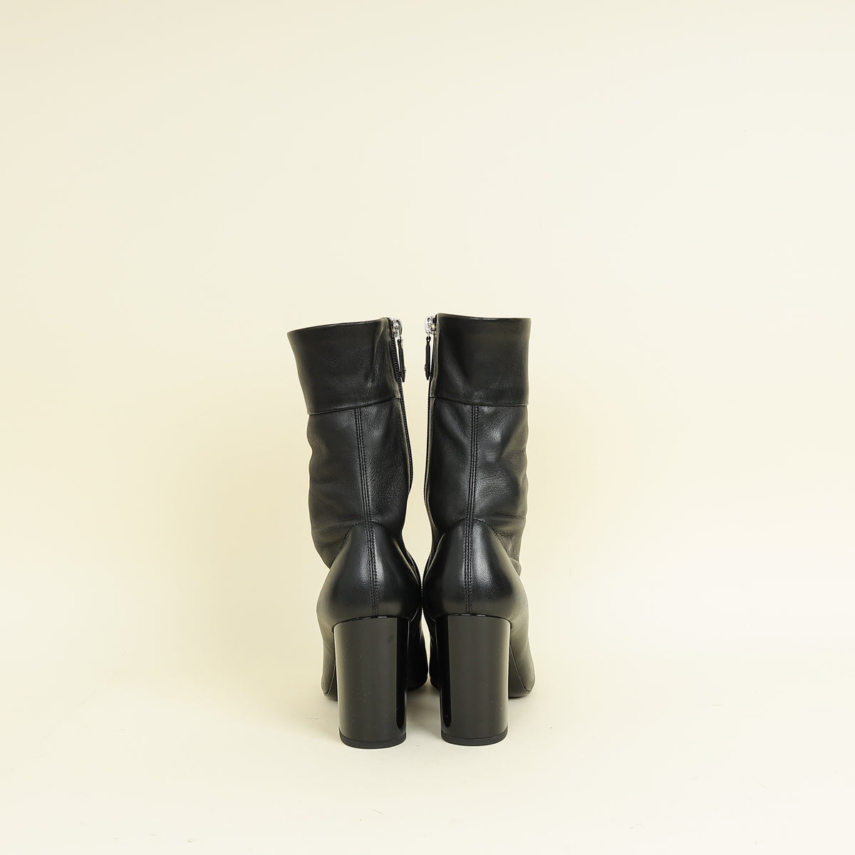Chanel Black CC Ankle Boots 37