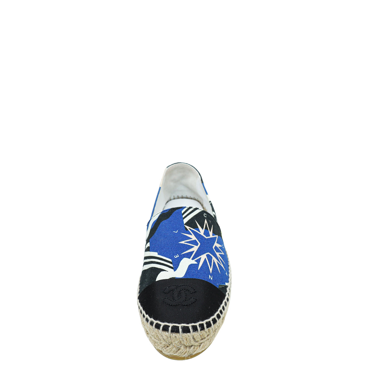 Chanel Tricolor Grosgrain Printed Espadrille 37-Chanel-THE CLOSET