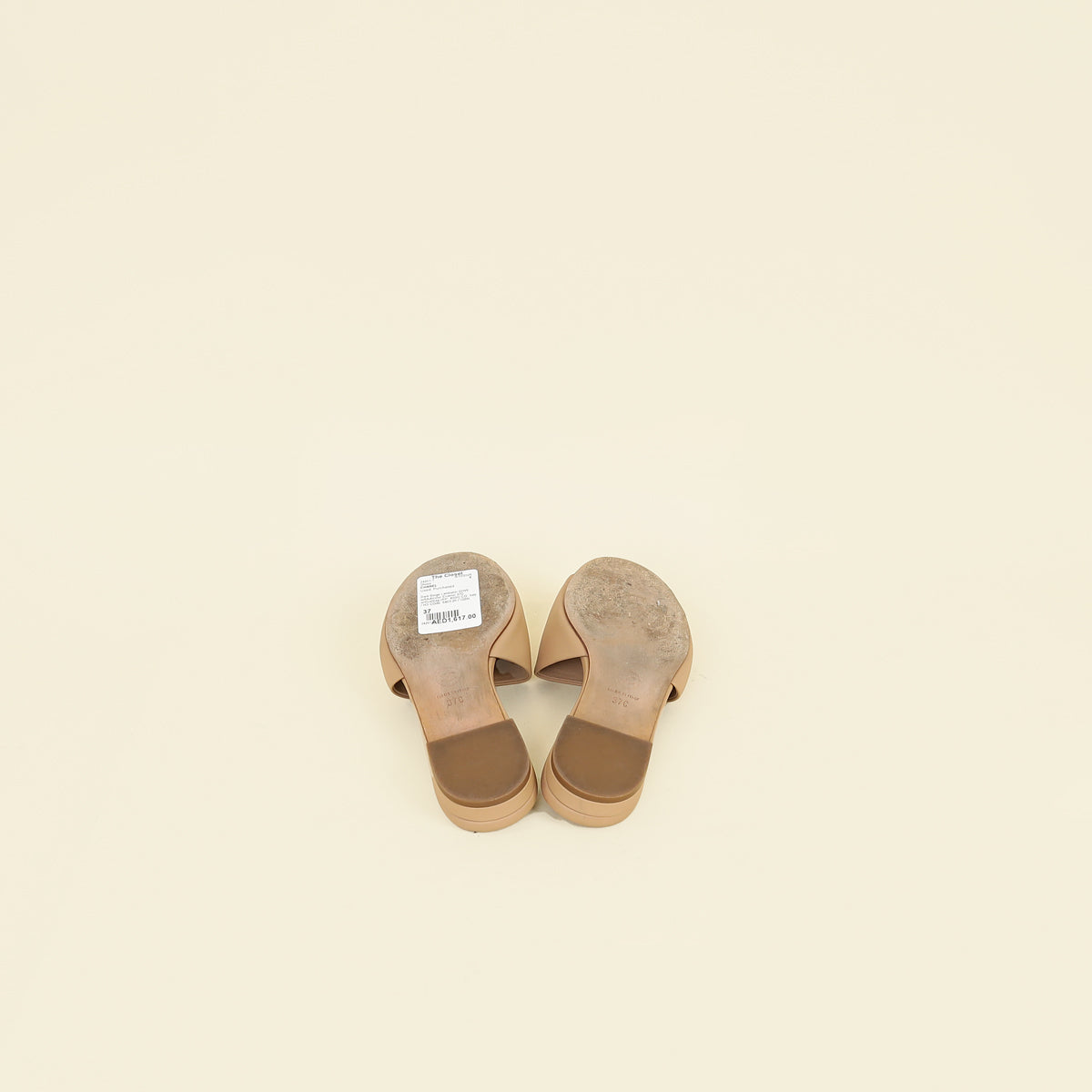 Chanel Dark Beige CC Logo Slides Mules 37C – THE CLOSET