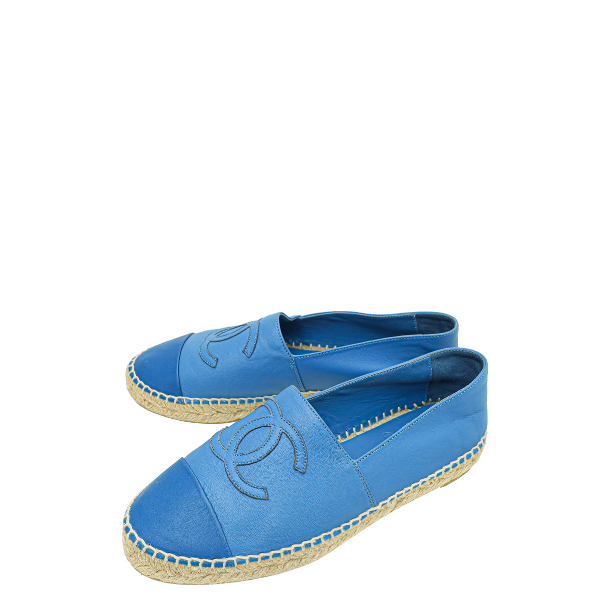 Chanel Blue CC Espadrille 37-Chanel-THE CLOSET