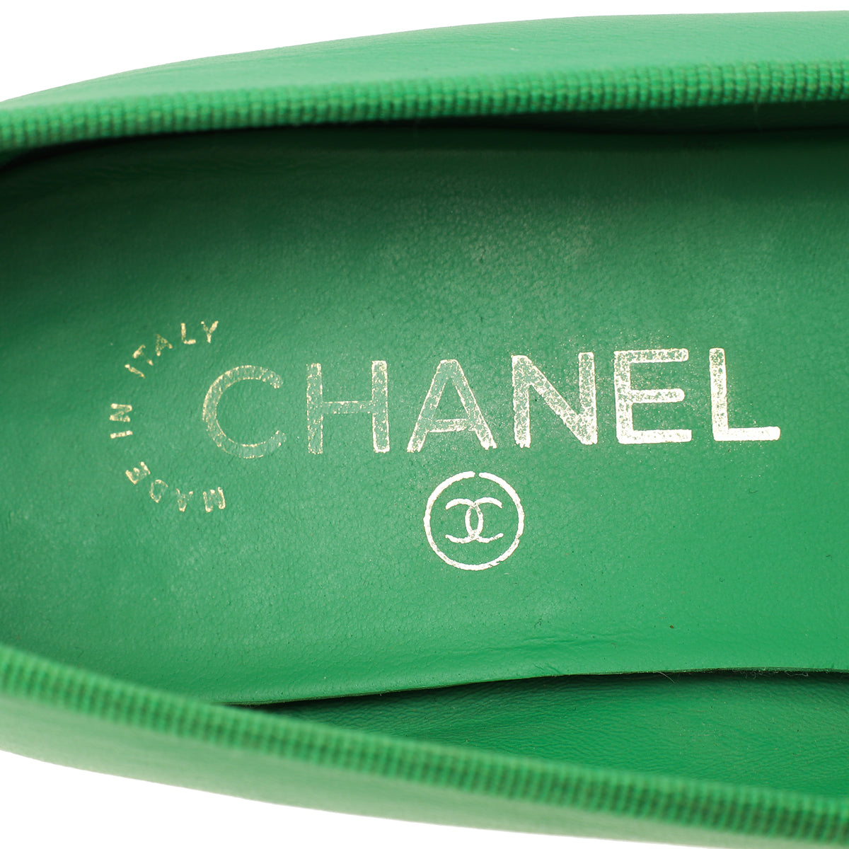 Chanel Bicolor CC Cap Toe Ballet Flats 38.5