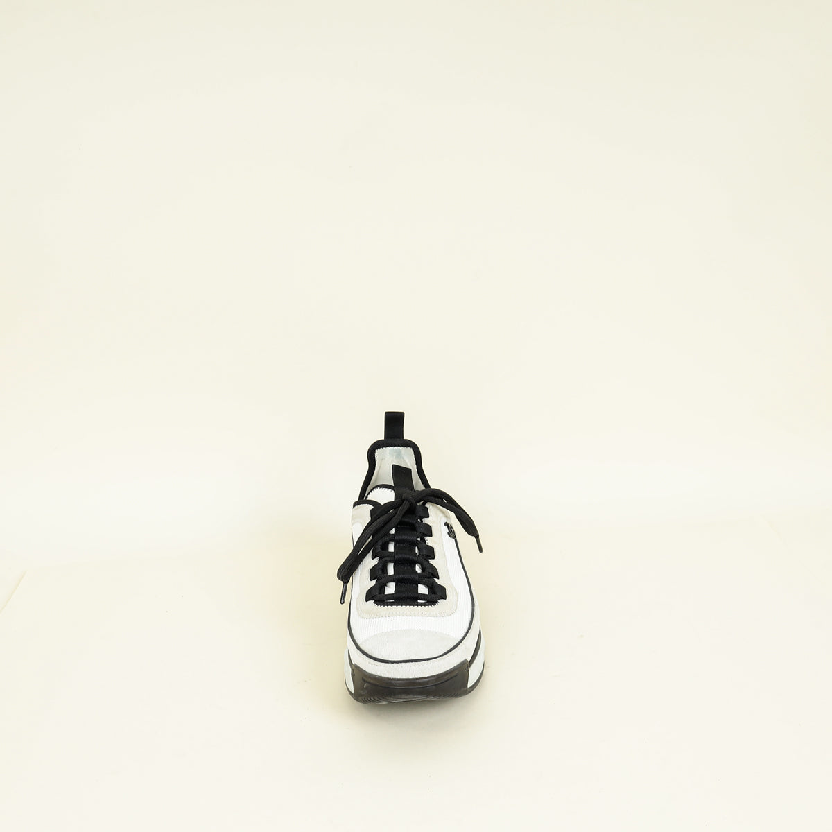 Chanel Bicolor CC Trainer Sneaker 38.5