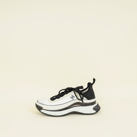Chanel Bicolor CC Trainer Sneaker 38.5