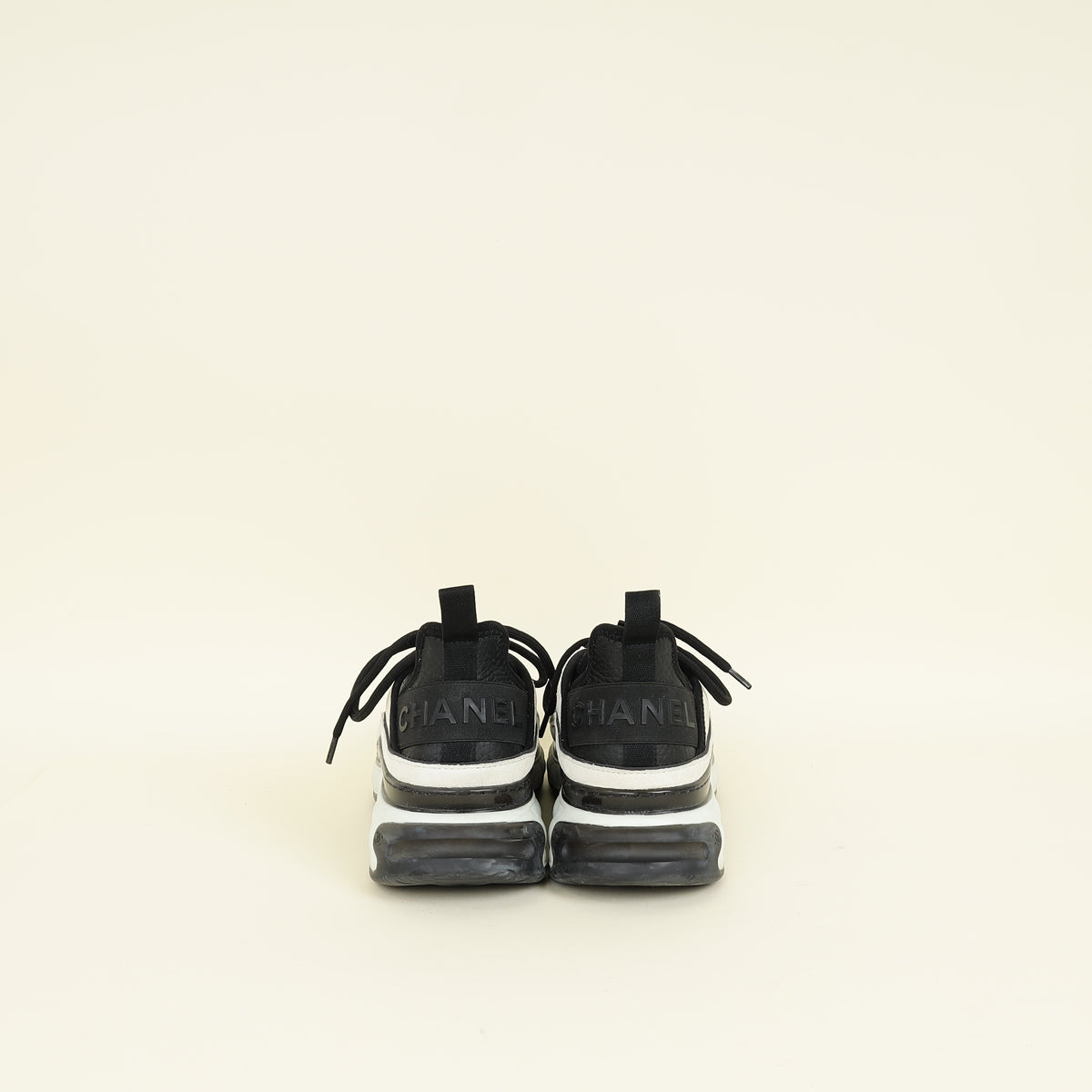 Chanel Bicolor CC Trainer Sneaker 38.5