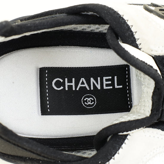 Chanel Bicolor CC Trainer Sneaker 38.5