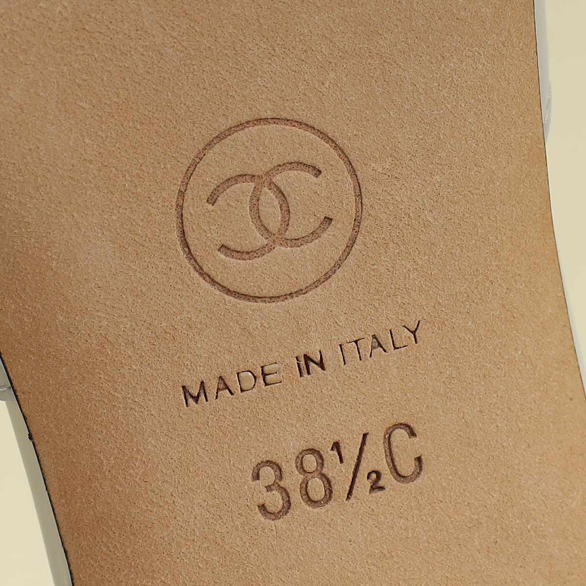 Chanel Bicolor CC Cap Toe Slingback Pump 38.5