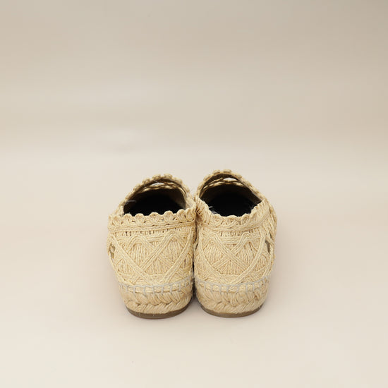 Chanel Bicolor CC Cap Toe Raffia Espadrille 38-Chanel-THE CLOSET