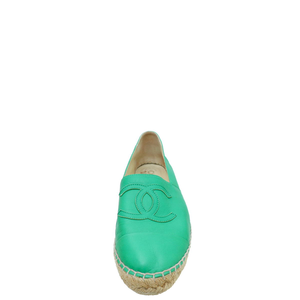 Chanel Green CC Espadrille 38-Chanel-THE CLOSET