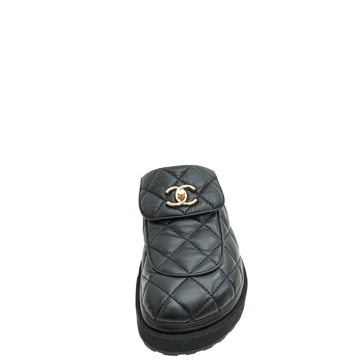 Chanel Black CC Turnlock Mules 38-Chanel-THE CLOSET