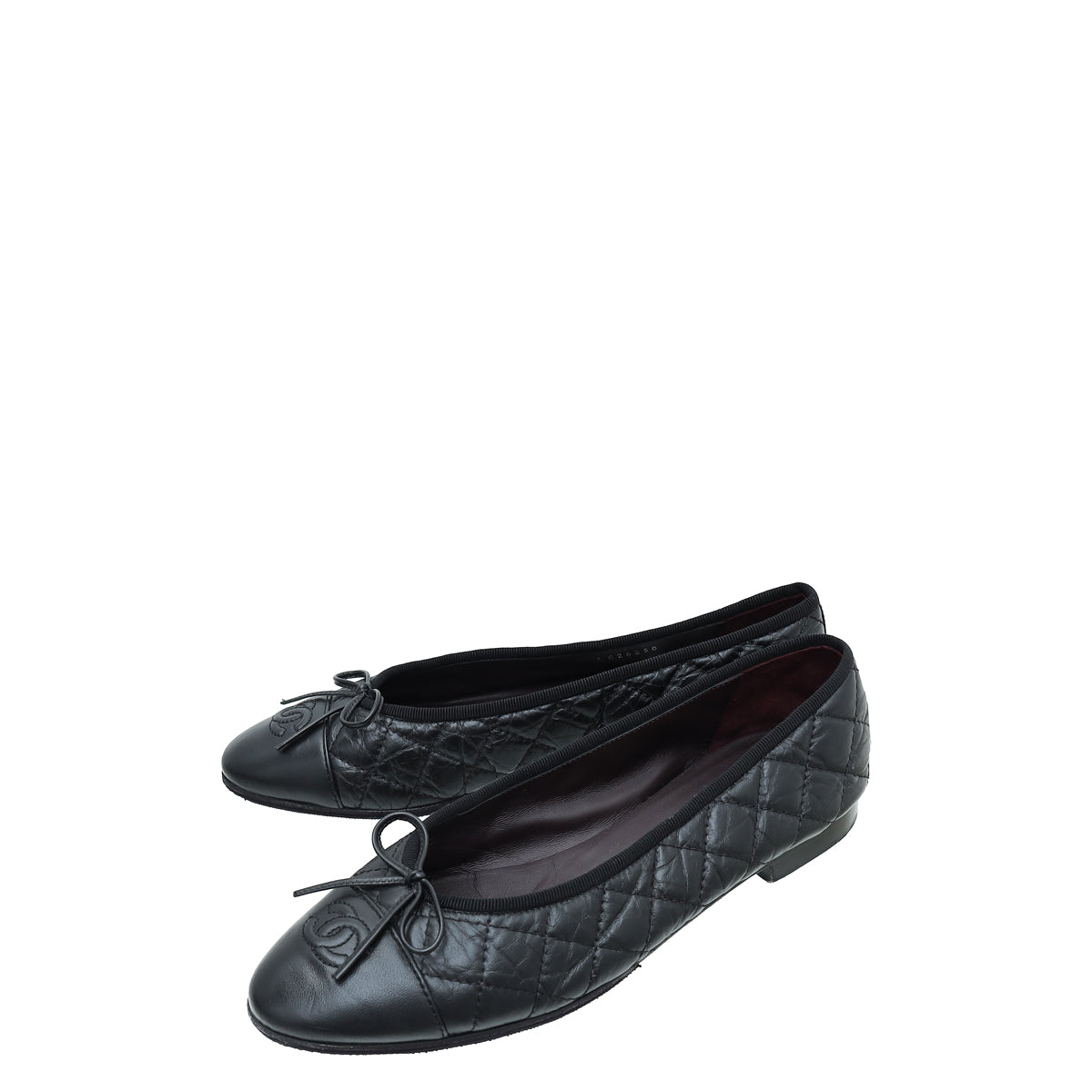 Chanel Black Quilted CC Ballet Flats 39.5-Chanel-THE CLOSET
