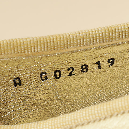 Chanel Metallic Gold Ballet Flats 39.5-Chanel-THE CLOSET