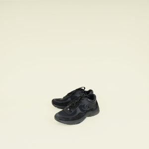 Chanel Black CC Trainer Sneaker 39.5