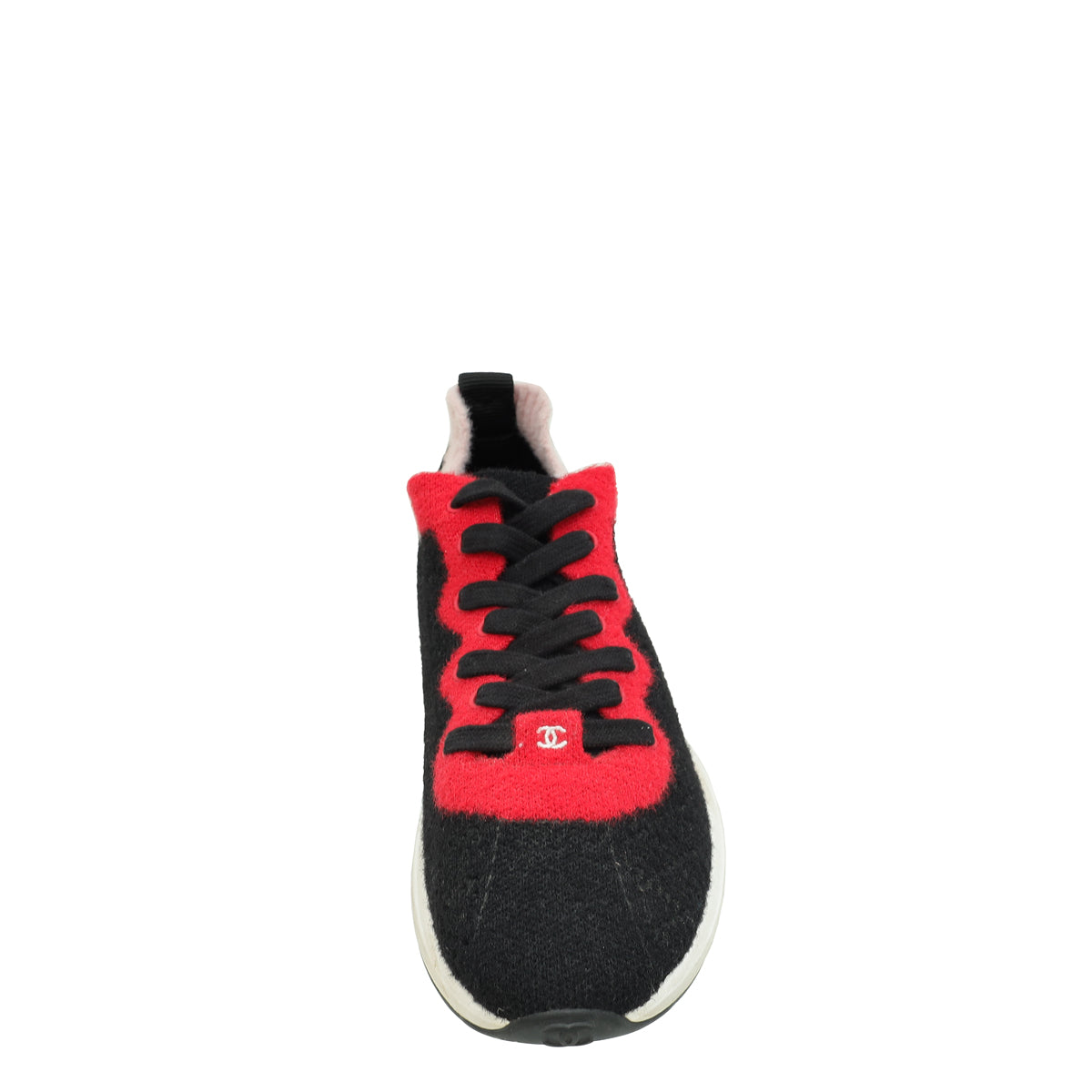 Chanel Tricolor CC Mixed Fabrics Knit Sneakers 39.5-Chanel-THE CLOSET