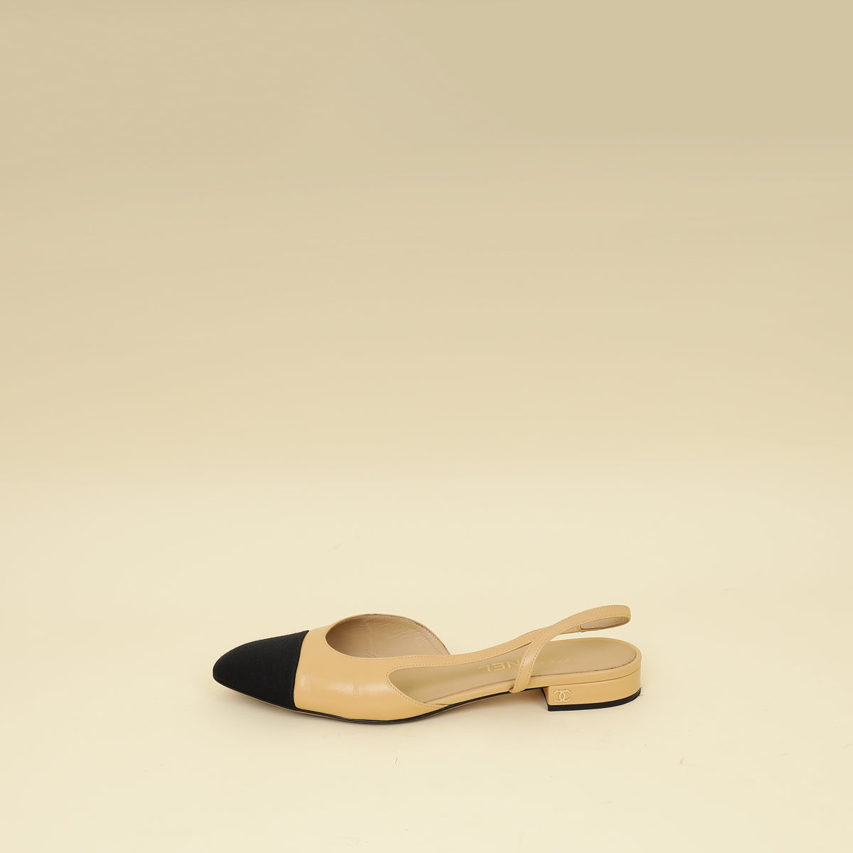 Chanel Bicolor Flat Slingback 39.5-Chanel-THE CLOSET