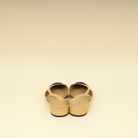 Chanel Bicolor Flat Slingback 39.5-Chanel-THE CLOSET