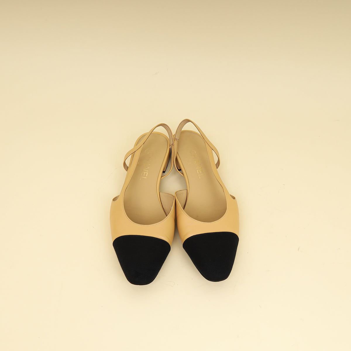 Chanel Bicolor Flat Slingback 39.5-Chanel-THE CLOSET