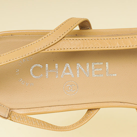 Chanel Bicolor Flat Slingback 39.5-Chanel-THE CLOSET