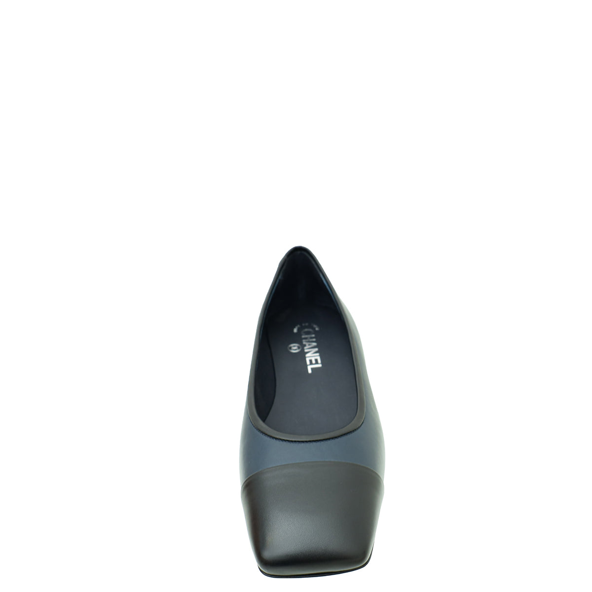 Chanel Bicolor CC Cap Toe Flat Ballerina 39.5-Chanel-THE CLOSET