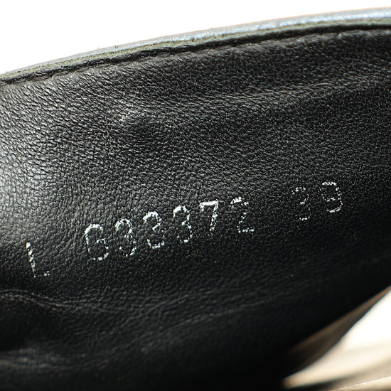 Chanel Metallic Blue Grey CC Charm Chain Slide Sandal 39-Chanel-THE CLOSET