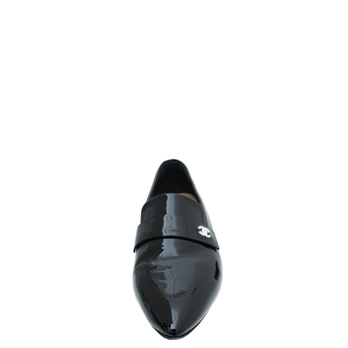 Chanel Black CC Pointed Loafer 39-Chanel-THE CLOSET