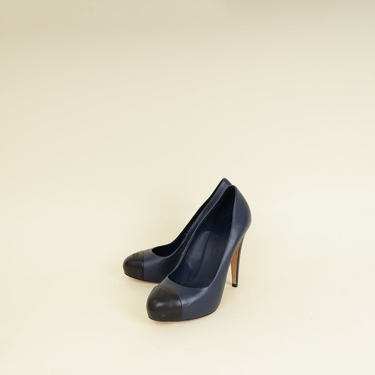 Chanel Bicolor CC Cap Toe Pumps 39-Chanel-THE CLOSET