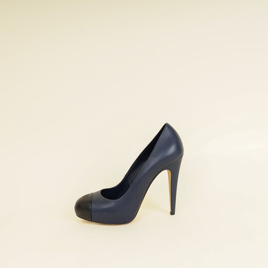 Chanel Bicolor CC Cap Toe Pumps 39-Chanel-THE CLOSET
