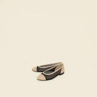 Chanel Bicolor Crochet Ballet Flats 39