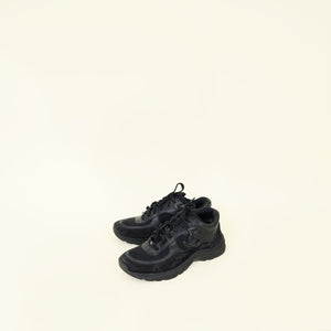 Chanel Black CC Trainer Sneaker 39