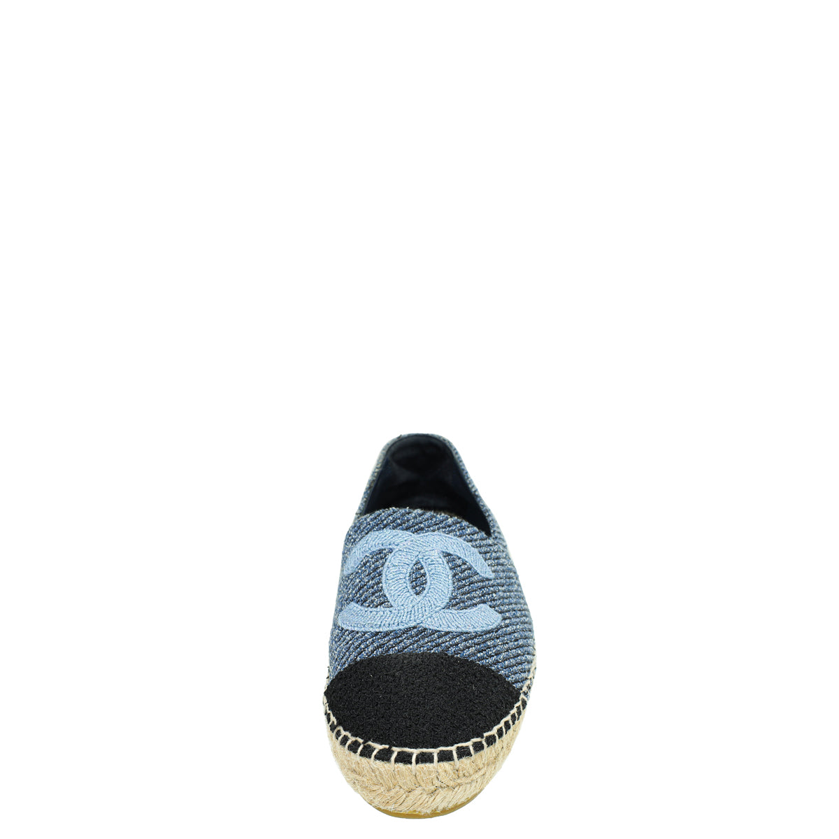 Chanel Bicolor CC Tweed Espadrille 39