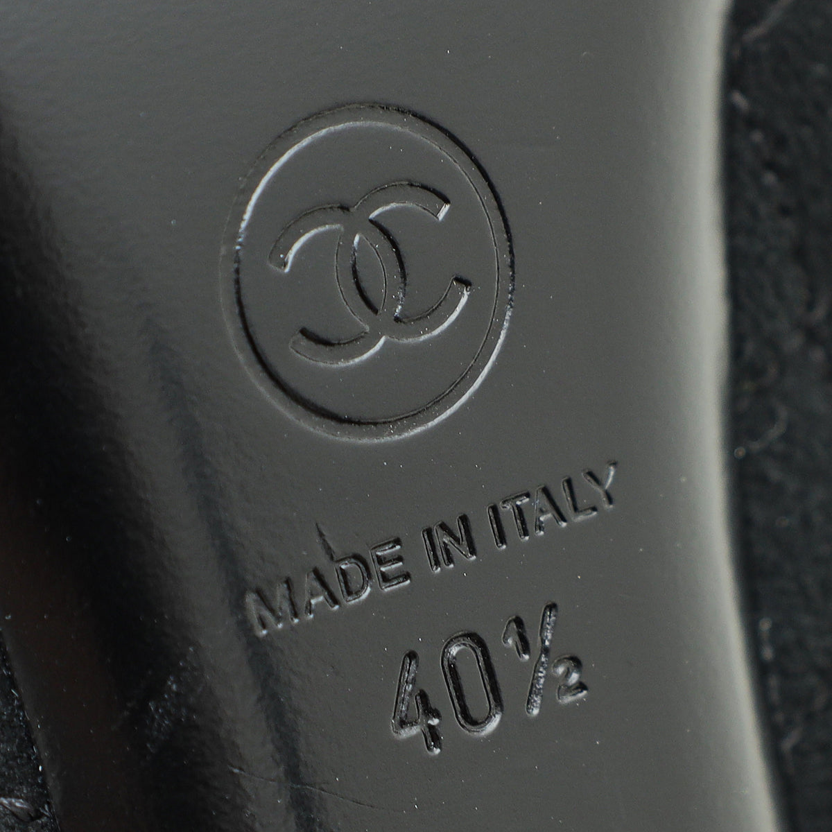 Chanel Black CC Captoe Quilted Pumps 40.5